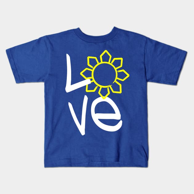 Philippines Love Sun Kids T-Shirt by airealapparel